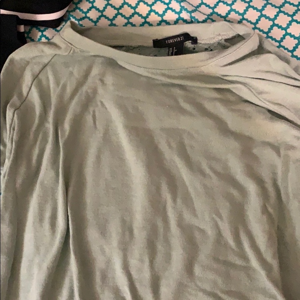 forever 21 light green sweater